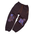 plum patched sweats