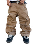khaki twill cargos